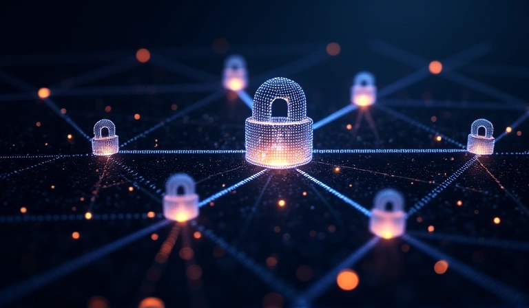 Secure data transfer with encrypted connections